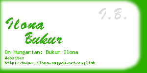 ilona bukur business card